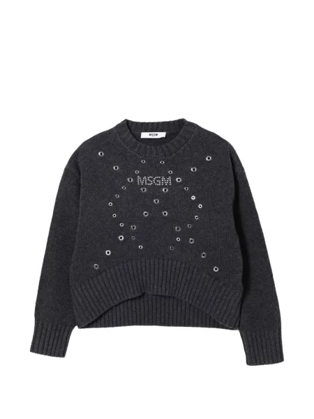 Sweter dziecięcy Msgm szary