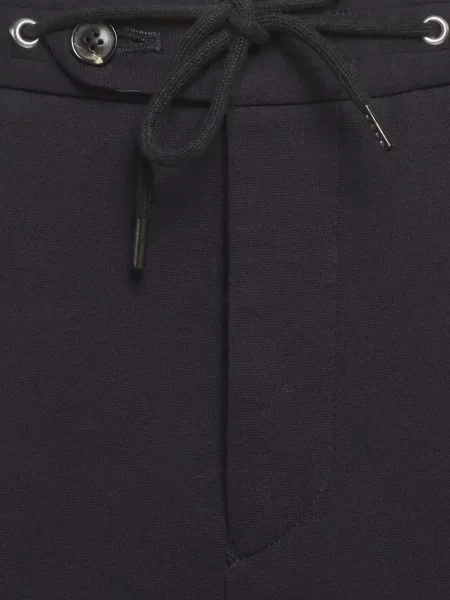 Hlače Reiss od jersey s vezicama plava
