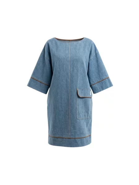 Sukienka jeansowa Trussardi niebieska