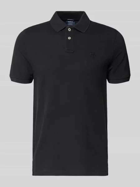 Koszulka polo o kroju slim fit z wyhaftowanym logo Mcneal czarne