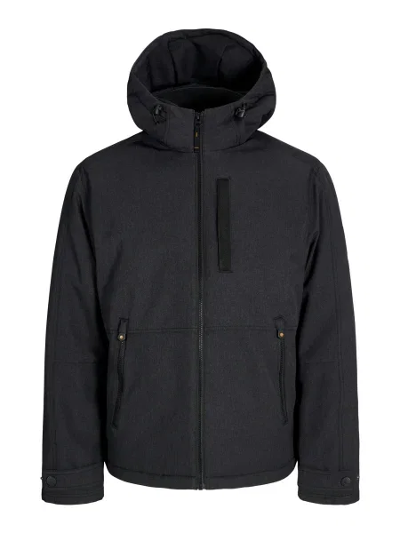 JACK & JONES Přechodná bunda JJEParker melír černý