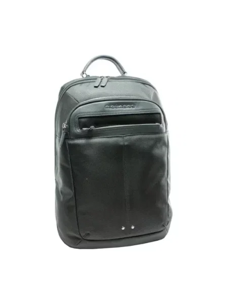 Torba na laptopa Piquadro skórzana zielona