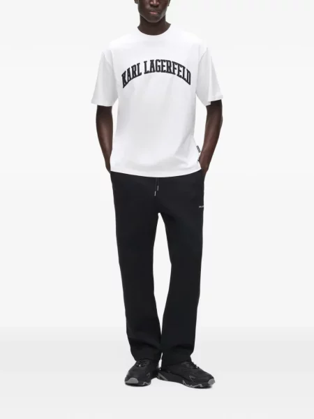Tricou Karl Lagerfeld cu autograf alb
