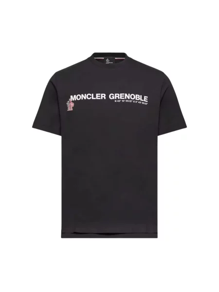 Koszulka Moncler z krótkim rękawem czarna