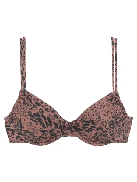 LASCANA Sutien costum de baie maro negru