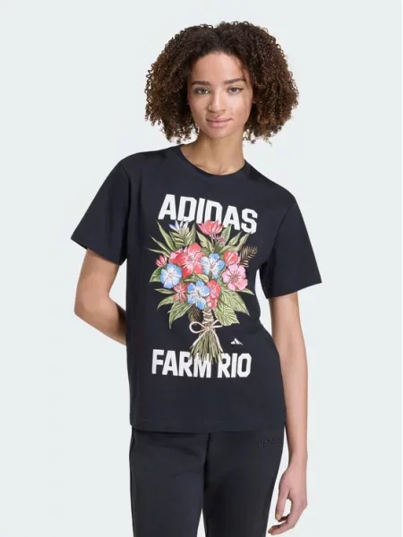 Adidas T-Shirt Fram Rio Graphic μαύρο
