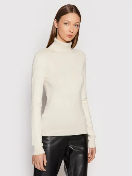 Vero Moda Bluză cu gât Glory Écru bej