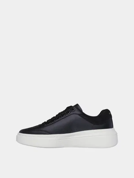 Кожаные кеды Skechers черные