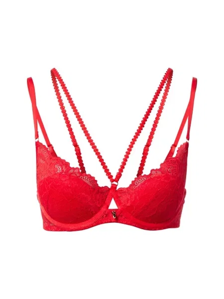 Lascana biustonosz push-up Kobiety jednolity czerwony