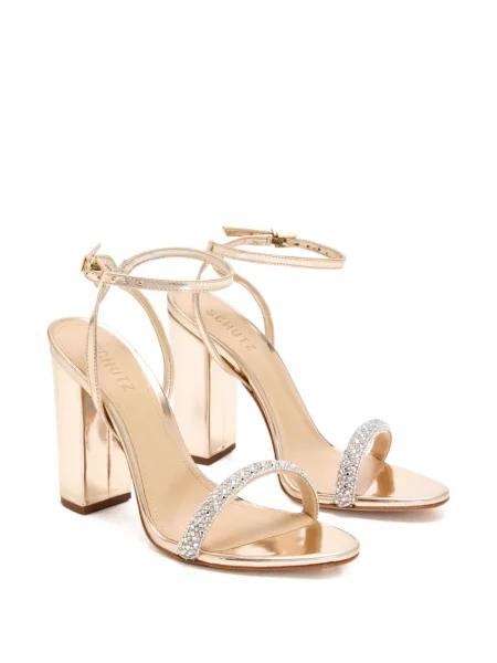 Sandale Schutz de cristal auriu