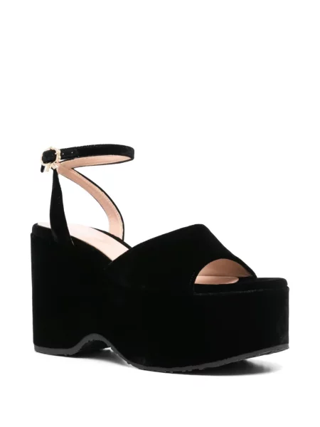 Sandale Gianvito Rossi de catifea negru