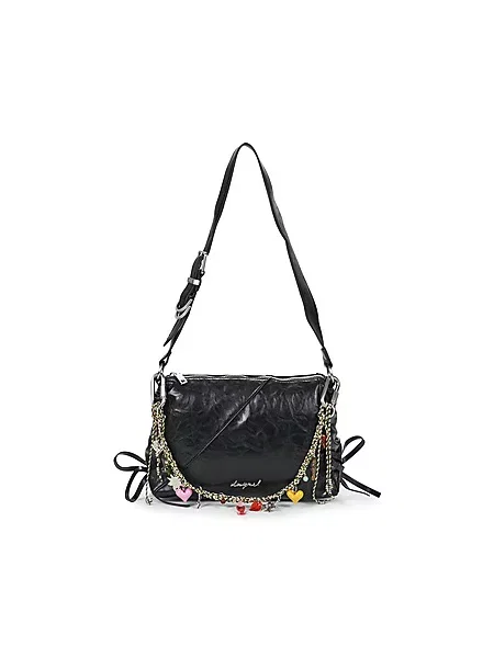 Crossbody torbica Desigual črna