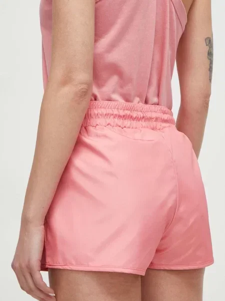 Kraťasy Fila s potiskem high waist růžová