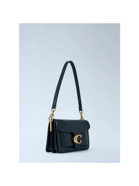 Coach torebka crossbody skórzana Tabby 26 in Soft Grain Leather czarna