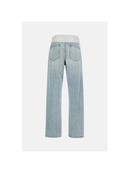 Szerokie jeansy Mm6 Maison Margiela niebieskie
