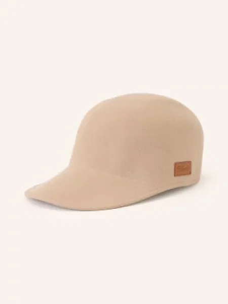 Claudie Pierlot Czapka Z Daszkiem beige beżowa