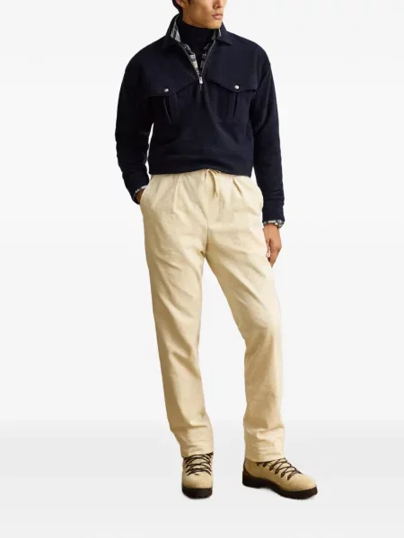 Samt hlače Ralph Lauren Purple Label ljubičasta