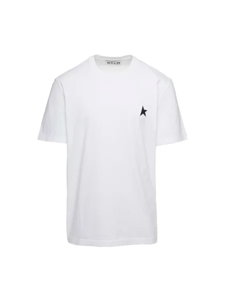 Koszulka Golden Goose z logo biała