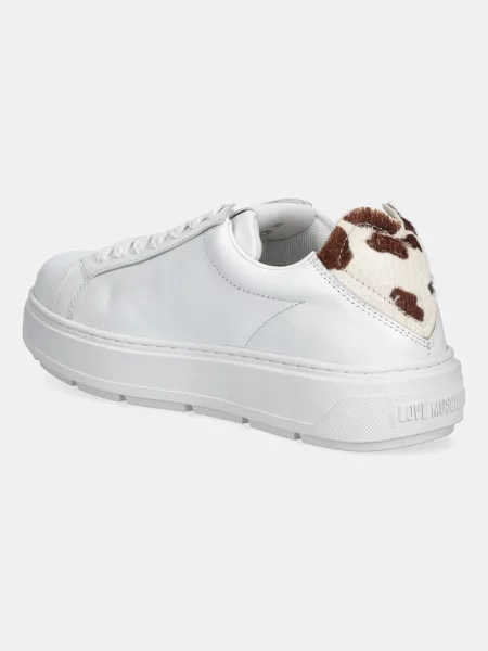 Kožené tenisky Love Moschino bílá