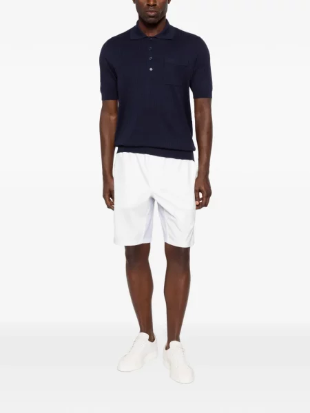 Pantaloni scurți Brunello Cucinelli cu imagine alb