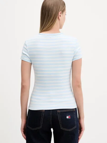 Tommy Jeans T-shirt basic z niebieska