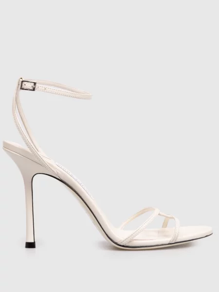 Кожаные босоножки Jimmy Choo белые