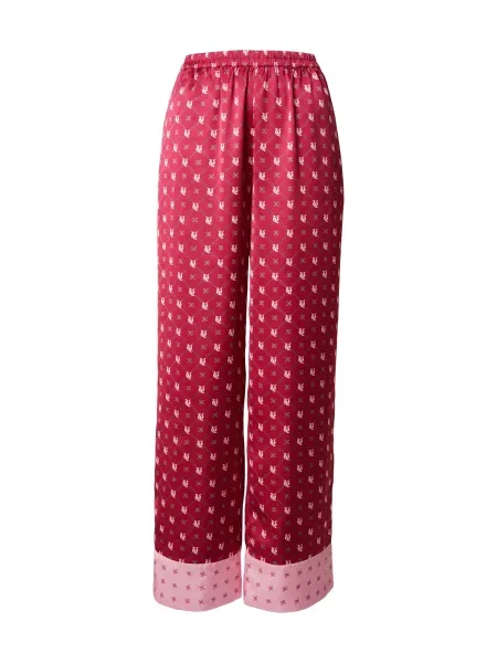VERSTIQUE Pantaloni roz / roz închis / negru alb