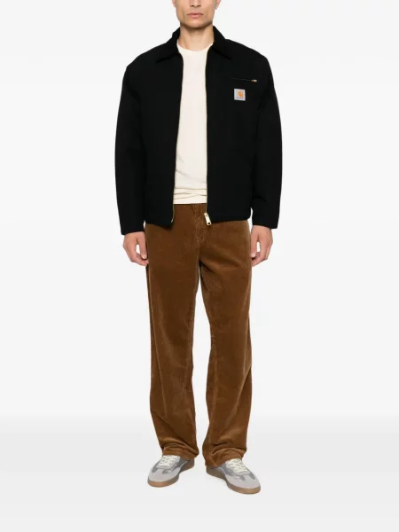 Košilová bunda Carhartt Wip s autogramem černá