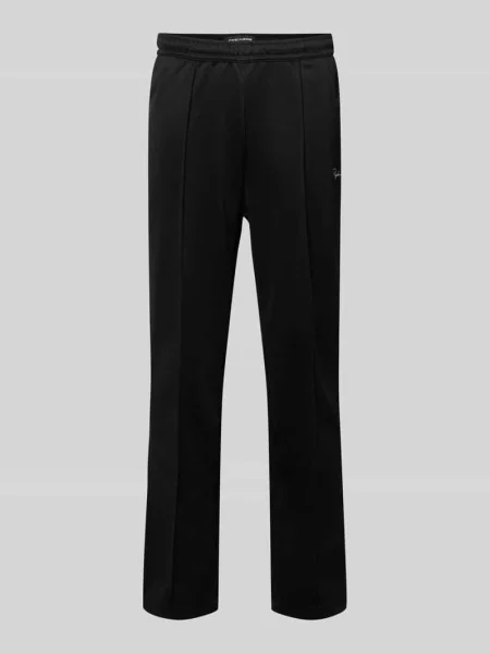 Spodnie typu track pants z pionowymi przeszyciami model Motus' Pegador czarne