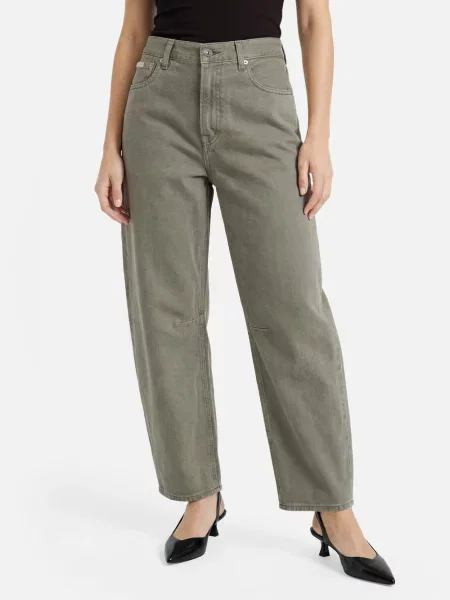 Calvin Klein Jeans Jeansy Barrel Kobiety 25 zielony