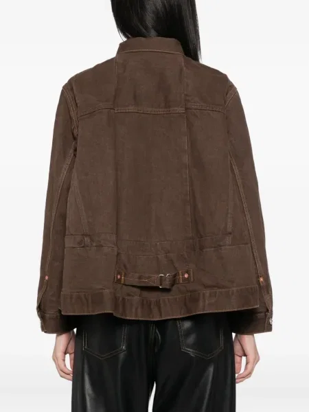 Geacă de blugi Sacai maro