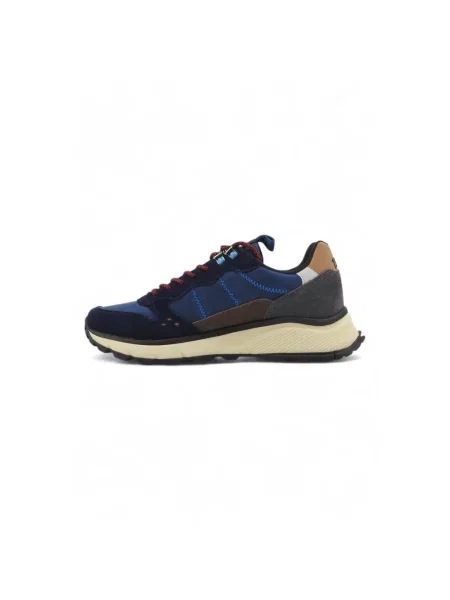Sneakersy Sun68 skórzane niebieskie