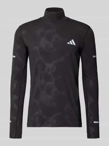 Bluzka z długim rękawem sport Slim o kroju slim fit z odblaskowymi detalami Adidas Training czarna