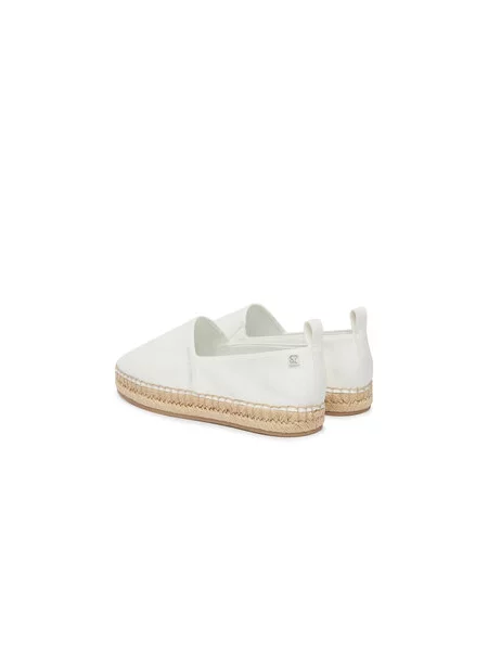 Dámske espadrilky Calvin Klein Oblique Canvas Off White biela