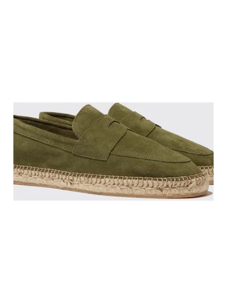 Espadryle Scarosso zamszowe zielone