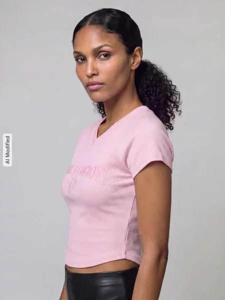 Top dziecięcy True Religion różowy