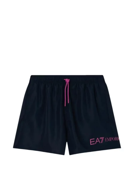 Slip de baie Ea7 Emporio Armani cu imagine cu cordon albastru