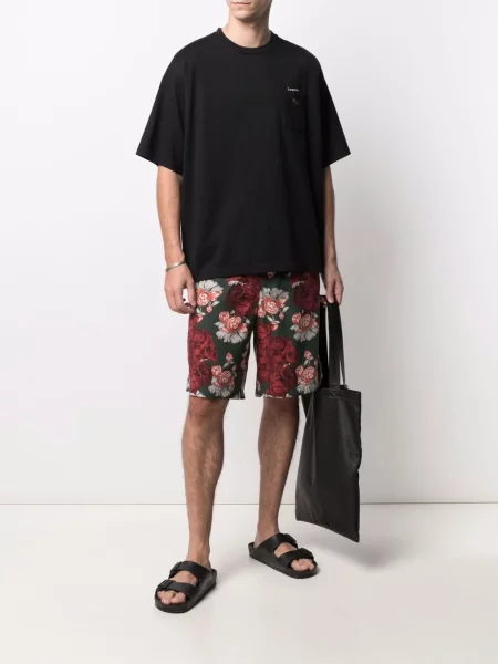 Raštuotos bermuda šortai Undercover žalia