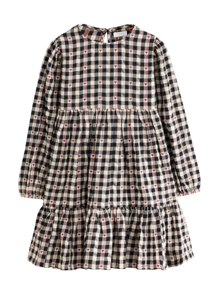 Next Rochie galben auriu / negru alb