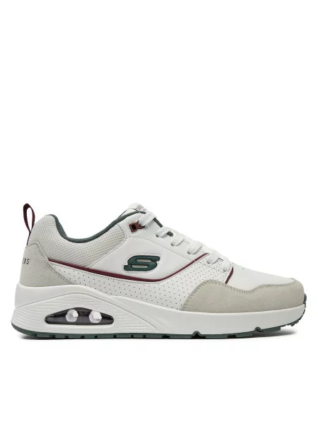 SKECHERS Sportbačiai be auliuko UNO RETRO ONE rusvai pilka / žalia / tamsiai raudona balta