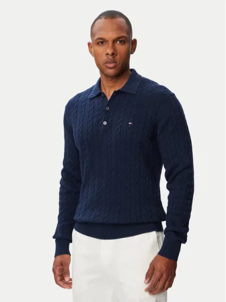 Tommy Hilfiger Megztinis Classic Tamsiai mėlyna
