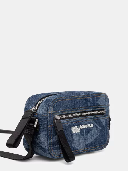 KARL LAGERFELD JEANS Torba za čez ramo moder denim / temno modra