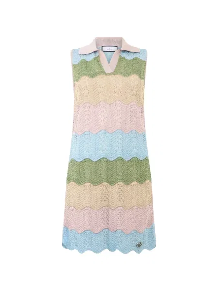 Gulerat rochie mini Philipp Plein roz