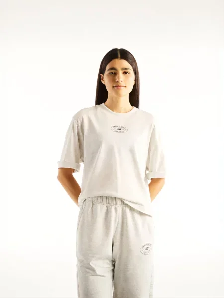 Футболка New Balance бежевий