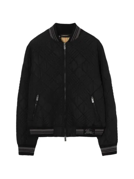 Kurtka bomber Burberry w kratkę czarny