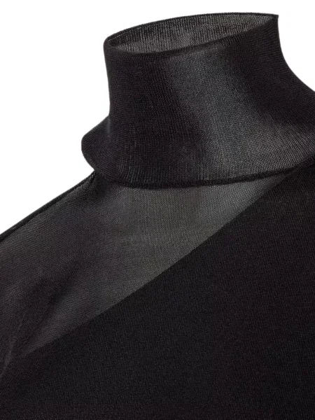 Pulover Fendi de mătase negru