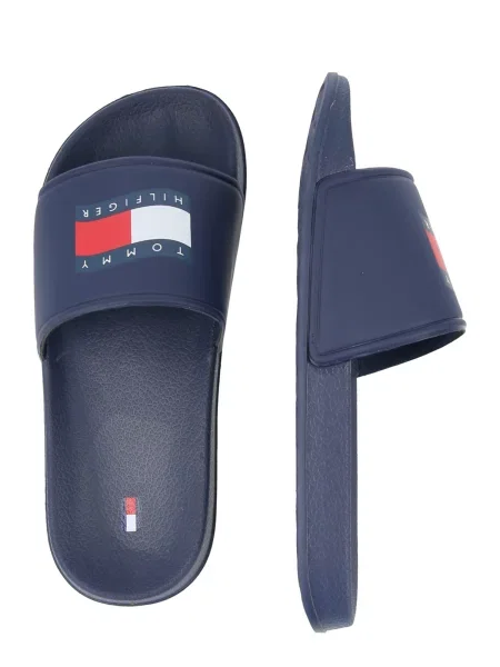 Šlepetės Tommy Hilfiger su atvira nosine mėlyna