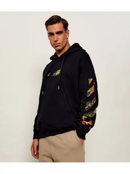 OFF-WHITE Hanorac Spices Arrow Skate | Oversize fit alb