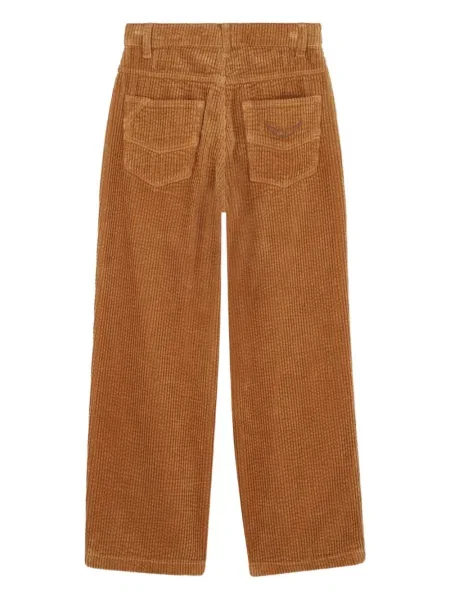 Dětské kalhoty Zadig & Voltaire hnědé