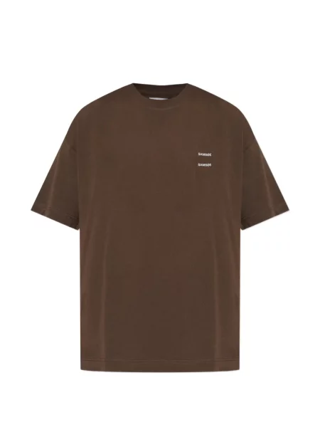 Tricou Samsøe Samsøe cu imagine maro